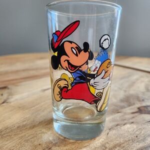 Vintage Mickey Mouse and Minnie Mouse Glass
